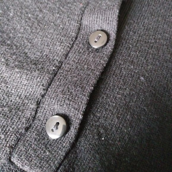 Black Polo Sweater - Picture 3 of 4